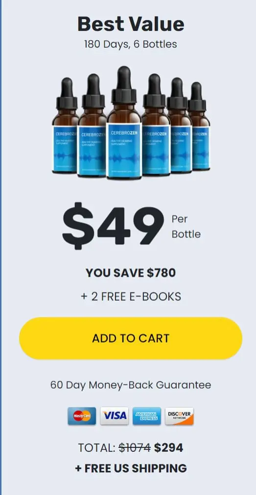 Cerebrozen - 6 Bottles